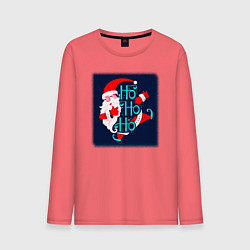 Мужской лонгслив Санта Клаус спешит поздравить