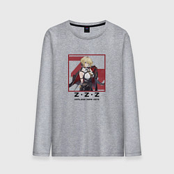 Лонгслив хлопковый мужской Эвелин Шевалье - Zenless Zone Zero, цвет: меланж