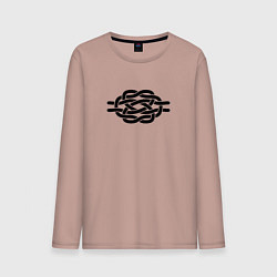 Мужской лонгслив Декоративный узел