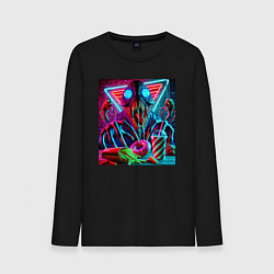 Мужской лонгслив Последствие употребления фастфуда