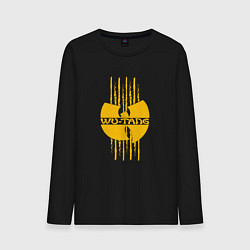 Лонгслив хлопковый мужской Wu-Tang tiger style, цвет: черный