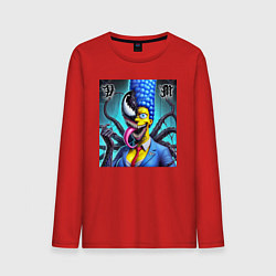 Мужской лонгслив Веном вселился в Мардж Симпсон - прикол