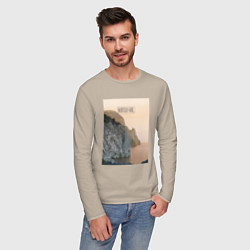 Лонгслив хлопковый мужской Горная душа, цвет: миндальный — фото 2