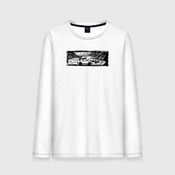 Мужской лонгслив Внедорожник, велосипед и тропы