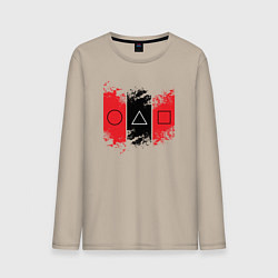 Мужской лонгслив Squid game logos