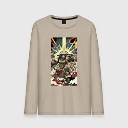 Мужской лонгслив Иллюстрация космодесантника