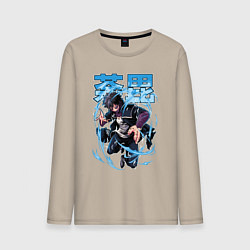 Мужской лонгслив Моя геройская академия Даби синее пламя