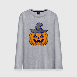 Мужской лонгслив Тыковка в шляпке