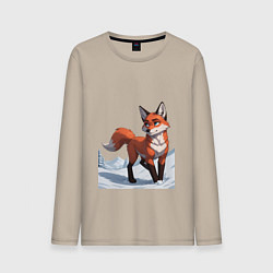 Мужской лонгслив Лисица-сестрица
