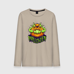 Мужской лонгслив Halloween pumpkin