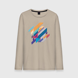 Мужской лонгслив Стиль геометрия