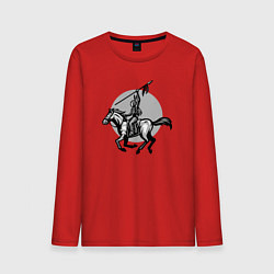 Мужской лонгслив Индеец на коне