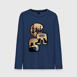 Мужской лонгслив Наследила в Питере