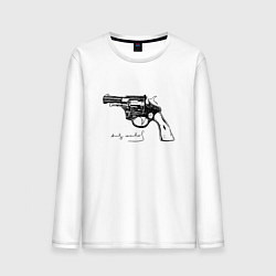 Мужской лонгслив Andy Warhol revolver sketch