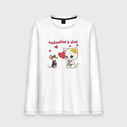 Мужской лонгслив День святого Валентина