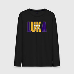 Лонгслив хлопковый мужской Lakers Luka, цвет: черный