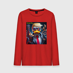 Мужской лонгслив Donald Trump is the duck of peace - joke