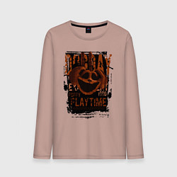 Лонгслив хлопковый мужской Пеклопёс DogDay из Poppy Playtime, цвет: пыльно-розовый