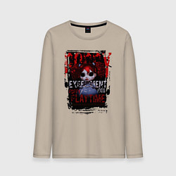 Мужской лонгслив Кукла Поппи из Poppy Playtime