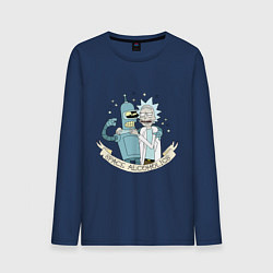 Мужской лонгслив Bander and Rick - space alcoholics