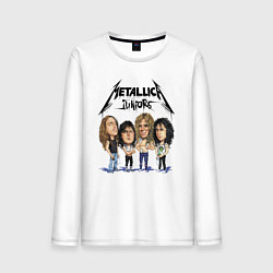 Лонгслив хлопковый мужской Metallica juniors - cartoon, цвет: белый