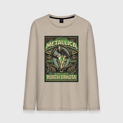 Мужской лонгслив Metallica - North Dakota playbill