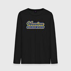 Лонгслив хлопковый мужской Warriors - Golden State, цвет: черный