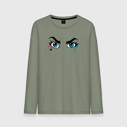 Мужской лонгслив Глаза Харли