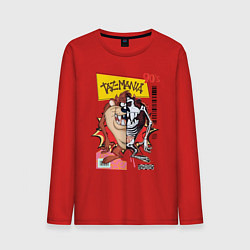 Мужской лонгслив Taz mania - тасманский дьявол