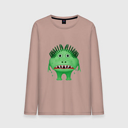 Мужской лонгслив Рыдающий зеленый монстр