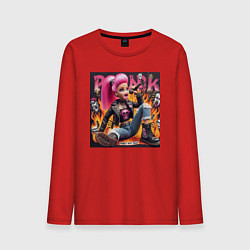 Мужской лонгслив Barbie singer - punks not dead