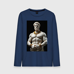Мужской лонгслив Античный герой с цепочкой