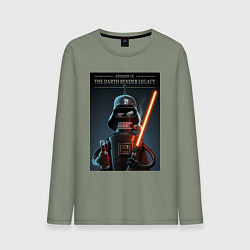 Лонгслив хлопковый мужской Дарт Бендер наследие, цвет: авокадо