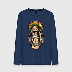 Мужской лонгслив Smile jamaica girl