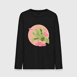 Мужской лонгслив Жирафик и розовые облака