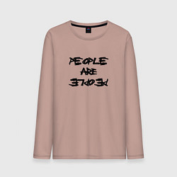 Мужской лонгслив Depeche Mode - people are people font