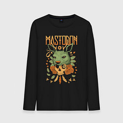 Лонгслив хлопковый мужской Mastodon - Skull, цвет: черный
