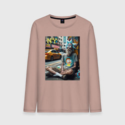 Мужской лонгслив Rick Sanchez is a hippie from New York