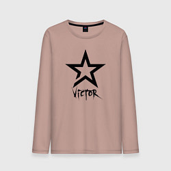 Мужской лонгслив Виктор - звезда