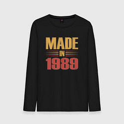 Мужской лонгслив Сделано в 1989 сепия