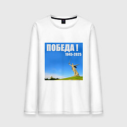 Мужской лонгслив Памятник Родина Мать: победа 1945-2025