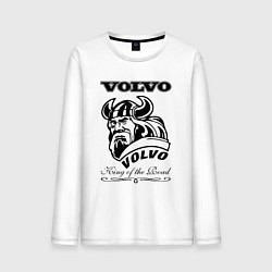 Лонгслив хлопковый мужской Volvo viking, цвет: белый