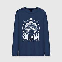 Мужской лонгслив Нефтяник с шестерёнкой