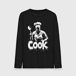 Мужской лонгслив Повар с большой ложкой