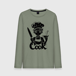 Мужской лонгслив Повар аниме