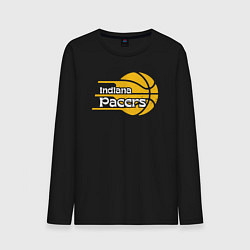 Лонгслив хлопковый мужской Indiana Pacers basketball, цвет: черный