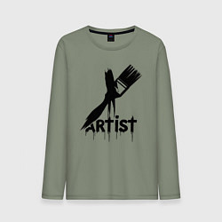 Мужской лонгслив Художник с кистью