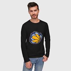 Лонгслив хлопковый мужской Memphis Grizzlies, цвет: черный — фото 2