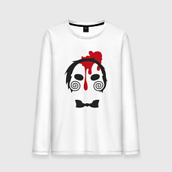 Лонгслив хлопковый мужской Saw blood, цвет: белый