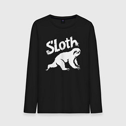 Мужской лонгслив Граффити ленивец